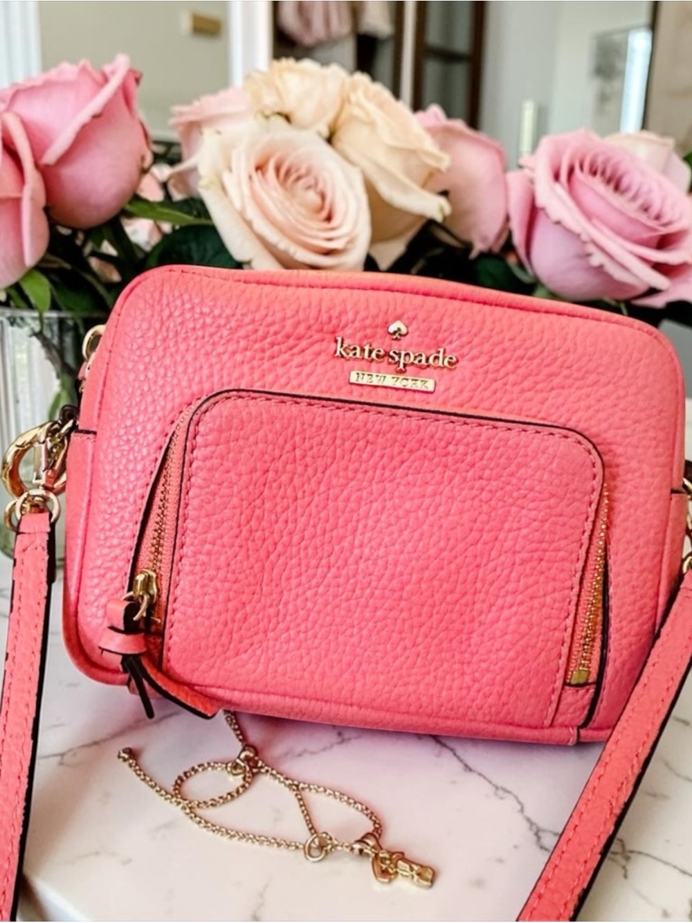 Kate Spade Cobble Hill Rosie Crossbody Camera Bag Pebbled Leather - Picture 12 of 14